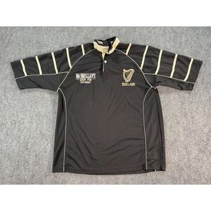 McMullan's Irish Pub Shirt Mens Extra Large Black Rugby Ireland Las Vegas Retro